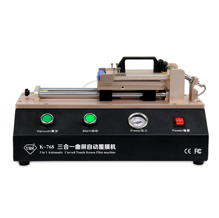 TBK-768 auto curved touch screen OCA film fitting machine for S6 S7 edge plus fitting machine for curved screen