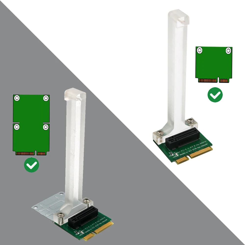 M2 SSD адаптер M ключ M.2 PCI-E NVME SSD для мини PCI-E карты или B+ M ключ M.2 NGFF SATA-Bus SSD карточка mSATA конвертер адаптер