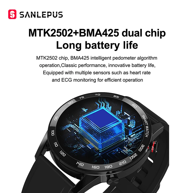 Смарт часы SANLEPUS 2020 Bluetooth звонки умные для мужчин и женщин водонепроницаемый