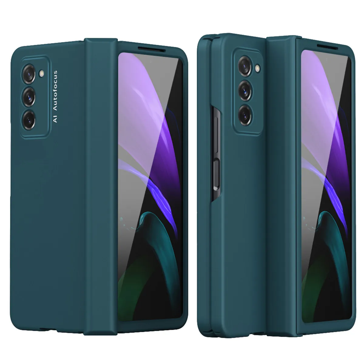 Полноразмерный защитный шарнирный чехол для Samsung Galaxy Z Fold 2 с защитой экрана