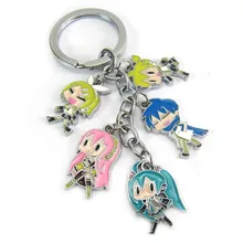 Изготовитель настраиваемый брелок для ключей от падения масла на заказ Hatsune Miku Luotianyi брелок для ключей маленькие подарки подарок для деятельности