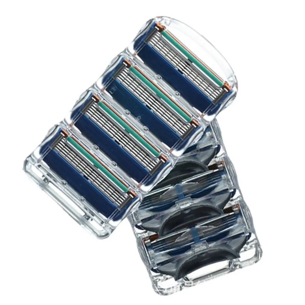Jie Rui Brand Manual Five-Layer Razor Blade Razor Orange A Box Of 4 Pieces Of Manual Razor Blade Five-Layer