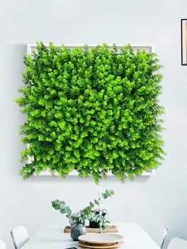 

Artificial Privacy Fence Screen Faux Panels Grass Wall Topiary Hedge Plant Mat For Outdoor Garden Decor Big Eucalyptus Lawn