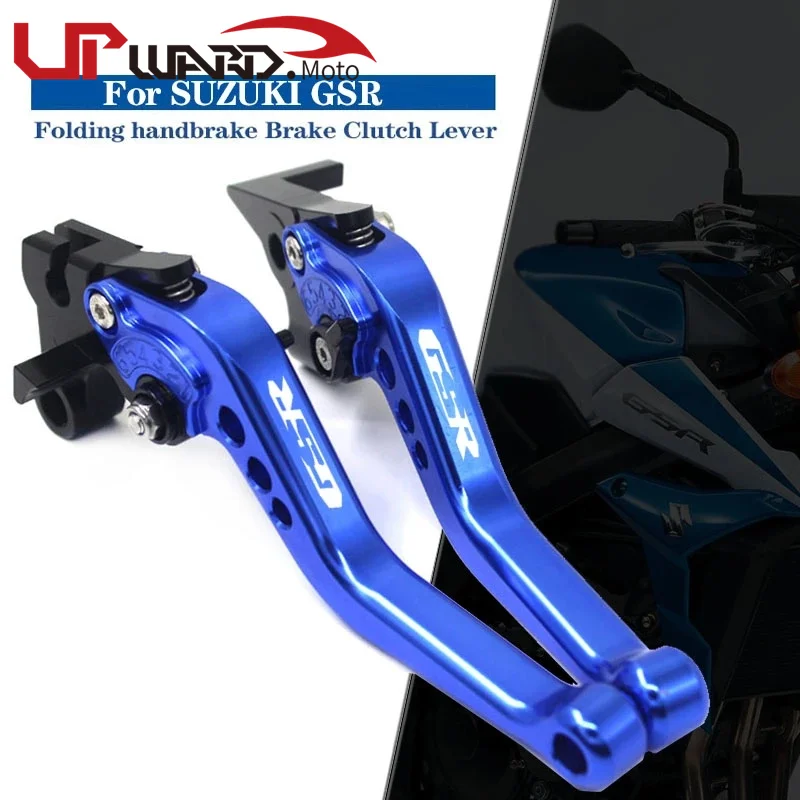 

For SUZUKI GSR 750 2011-2018 GSR 600 2006-2011 GSR 400 2008-2012 Motorcycle Accessories CNC Short Brake Clutch Levers LOGO GSR