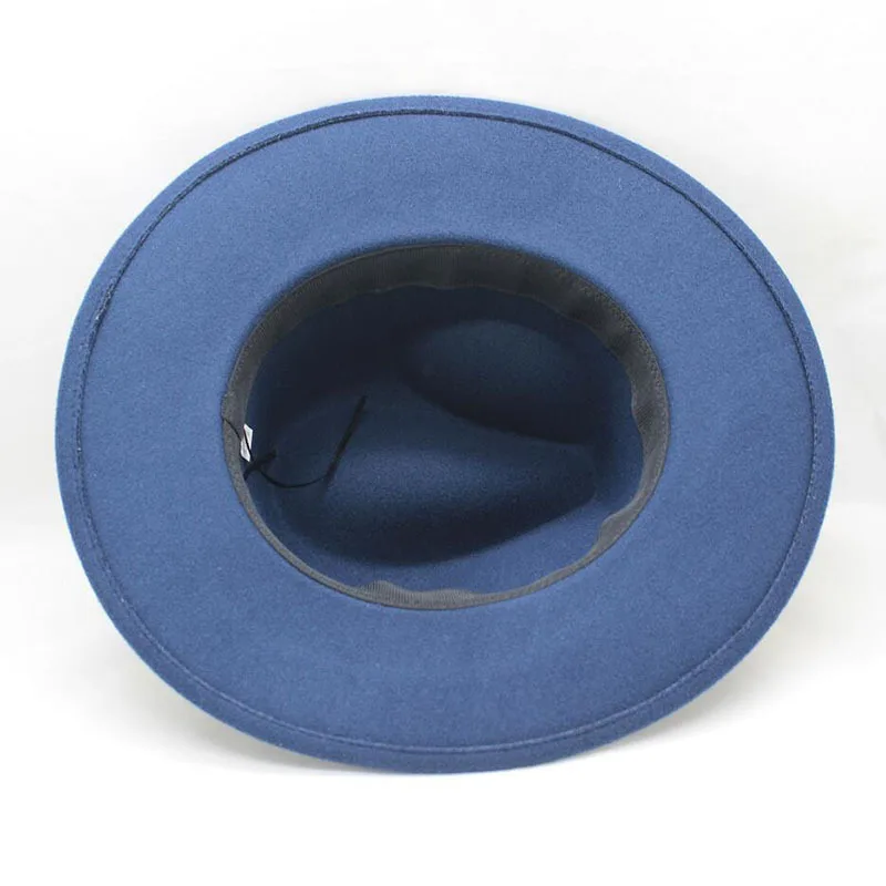 Зимняя мягкая фетровая шляпа с широкими полями ремень для мужчин и женщин винтажные джазовые шляпы модная шерстяная фетровая шляпа унисекс войлочный котелок Трилби