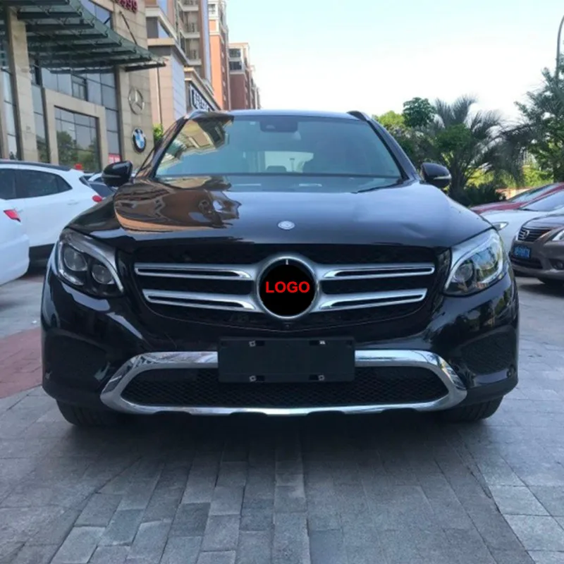 Углеродное волокно красный черный Передний гриль Логотип звезда для Mercedes-Benz C200 E300L A B C E CLA GLA класс значок refiting стикер 18,8 см