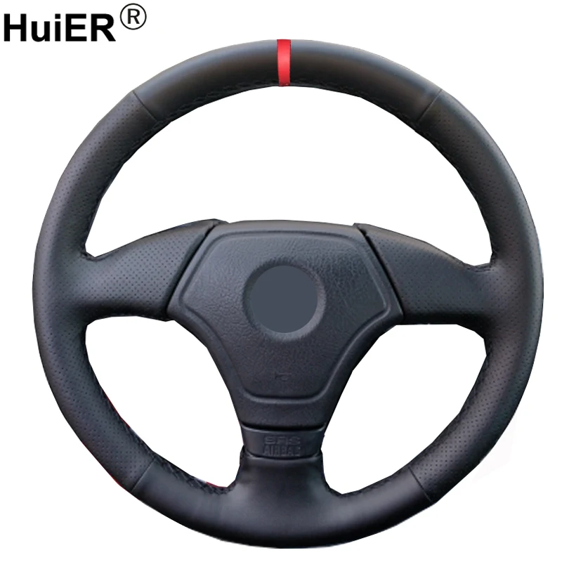 Leather Car Steering Wheel Cover Sport Anti-Slip for BMW E46 3 Series  Tuning Funda Volante Auto Accessories