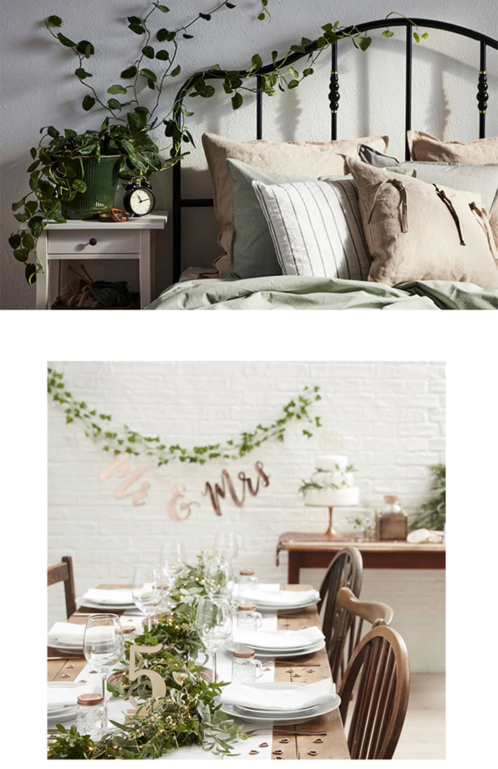 210cm Künstliche Grün Pflanzen Hängen Ivy Lassen Algen Rettich Gefälschte Blumen Trauben Reben Hause Garten Wand Partei Urlaub Dekoration – Detail 3