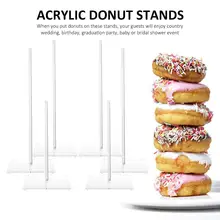 Свадебные украшения пончик настенные пластиковые подставки подставка десерт пончик Настольный держатель для детского дня рождения пончик вечерние украшения