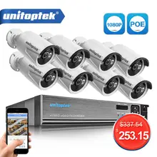 8CH True 48V POE NVR комплект CCTV система с 8 шт. 2.0MP POE ip-камера Открытый ИК ночного видения камера наблюдения система металлический чехол