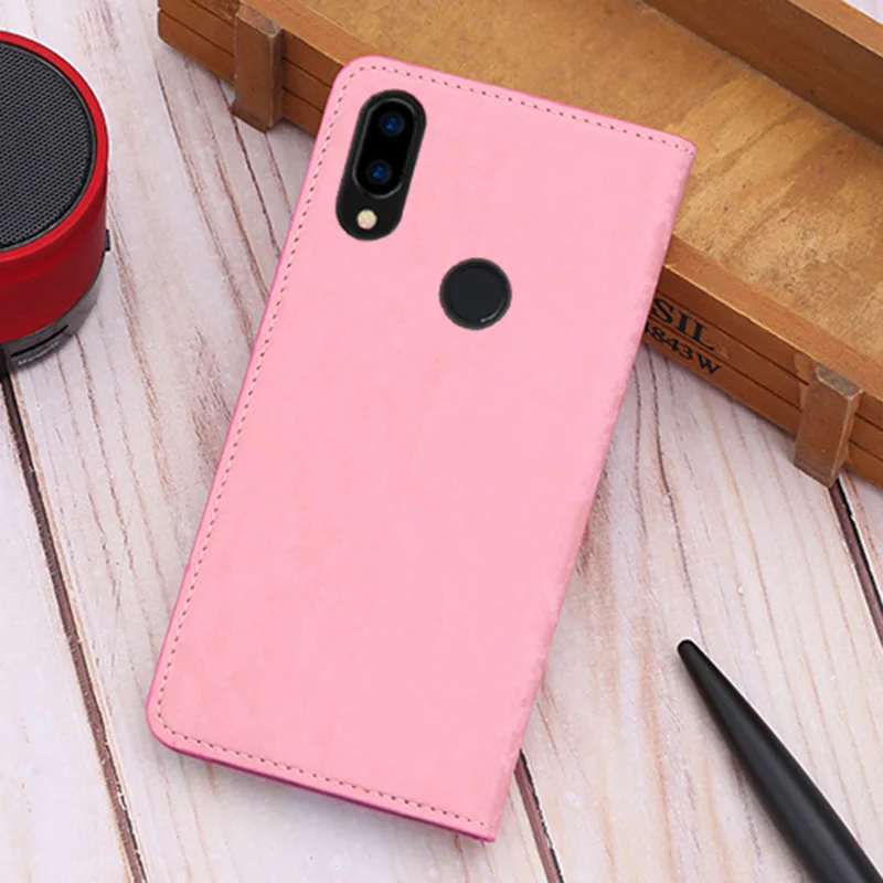 Pink Флип-чехол для телефона для Xiaomi Redmi Примечание 8 7 5 6 4 X Pro для детей 8, 9, se 9T A1 A2 A3 lite Y3 Poco F1 Max 2 3 Mix 2s 3 Искусственная кожа Чехол - Цвет: Pink