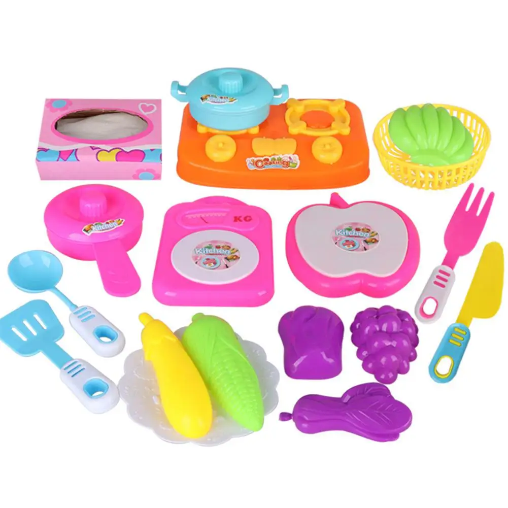 Детские пластиковые Кухонные принадлежности для моделирования, наборы продуктов, ролевые игры, кухонные принадлежности, игрушки, подарки