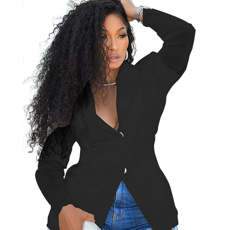 

New Arrival Autumn Solid Color Mesh Women Blouse
