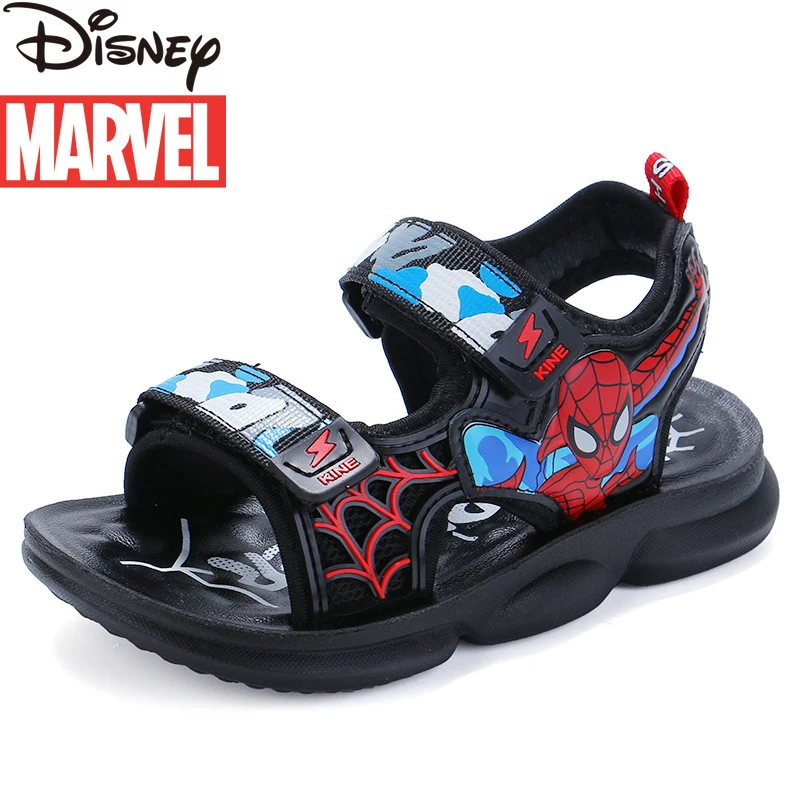 Marvel Sandalias Spider Man niños y niñas, transpirables de suela suave para la playa, de Mickey Mouse|Sandalias| - AliExpress