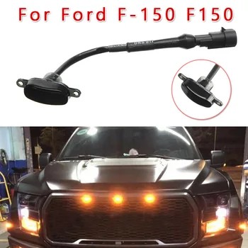 

1pc Front Grille Grill LED Light Smoke Raptor Style Lamp Amber 36x14mm Styling Durable Car Accessories For Ford F-150 F150