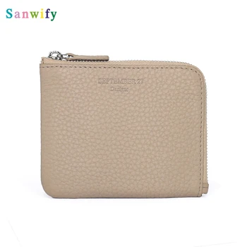 

Women Wallets Luxury Genuine Leather Lady Zipper Coin Purses Travel Mini Wallet Slim Girl Change Purse Card Holders Pocket