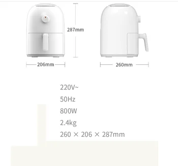 

2L Air Fryer Automatic chicken fish baker household chips nuggets mozzarella stick maker Oven NO smoke Oil