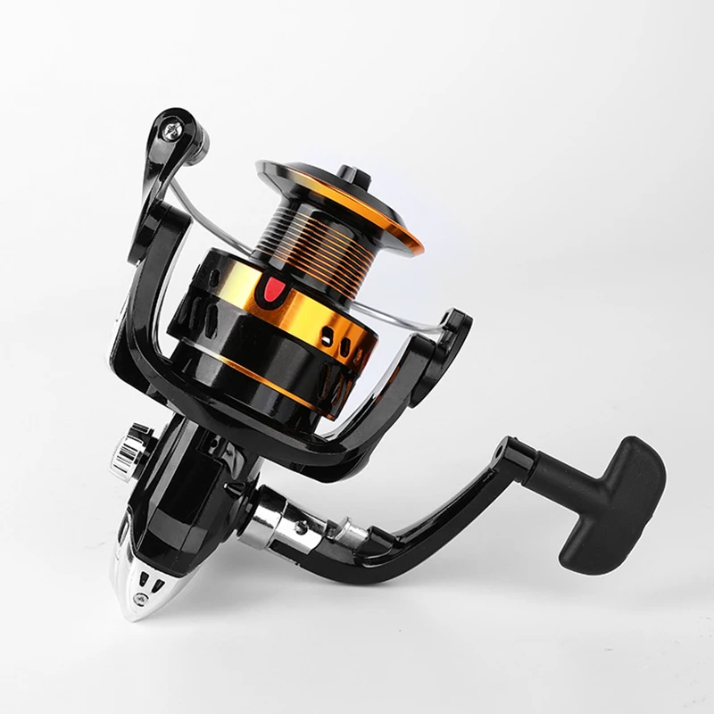 Spinning Reel Gear Ratio 5.2:1 13BB Feeder Fishing Reels Metal Coils Spool Sea Carp Tackle Drag 8-12KG Non-Slip Handle Accessory | Спорт и