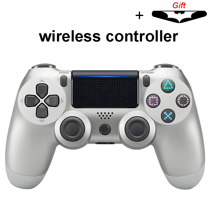 Bluetooth беспроводной джойстик для PS4 контроллер подходит для mando ps4 консоль для Playstation Dualshock 4 геймпад для PS3 - Цвет: wireless Silver