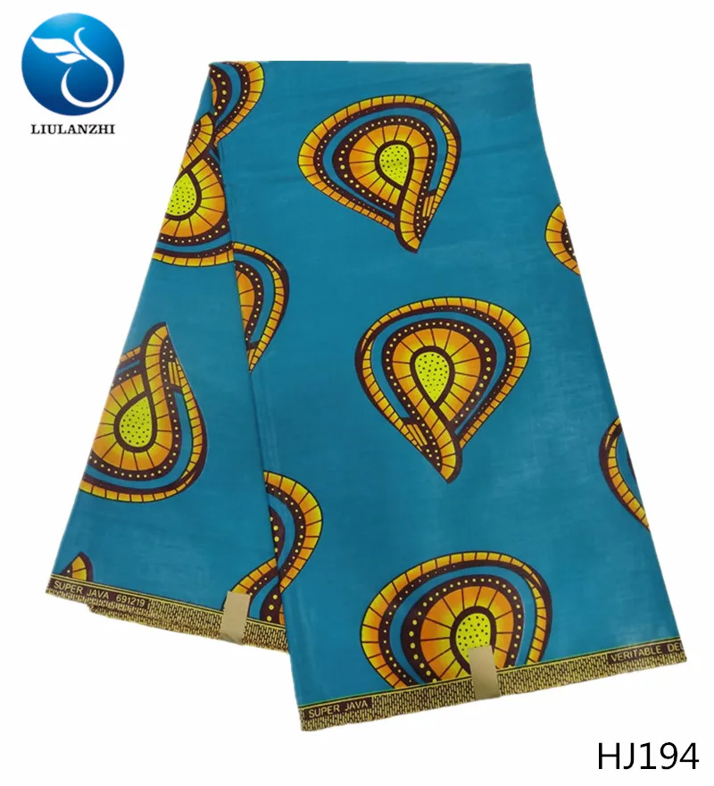 LIULANZHI африканская восковая ткань Java ankara восковая хлопковая ткань Новое поступление настоящая батик ткань для платья HJ177-HJ200