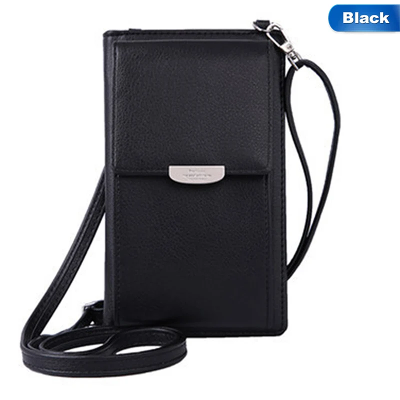 Multifunctional Fashion Wallet High-capacity Phone Package Useful Card Holder Long Student Wallet - Цвет: BK
