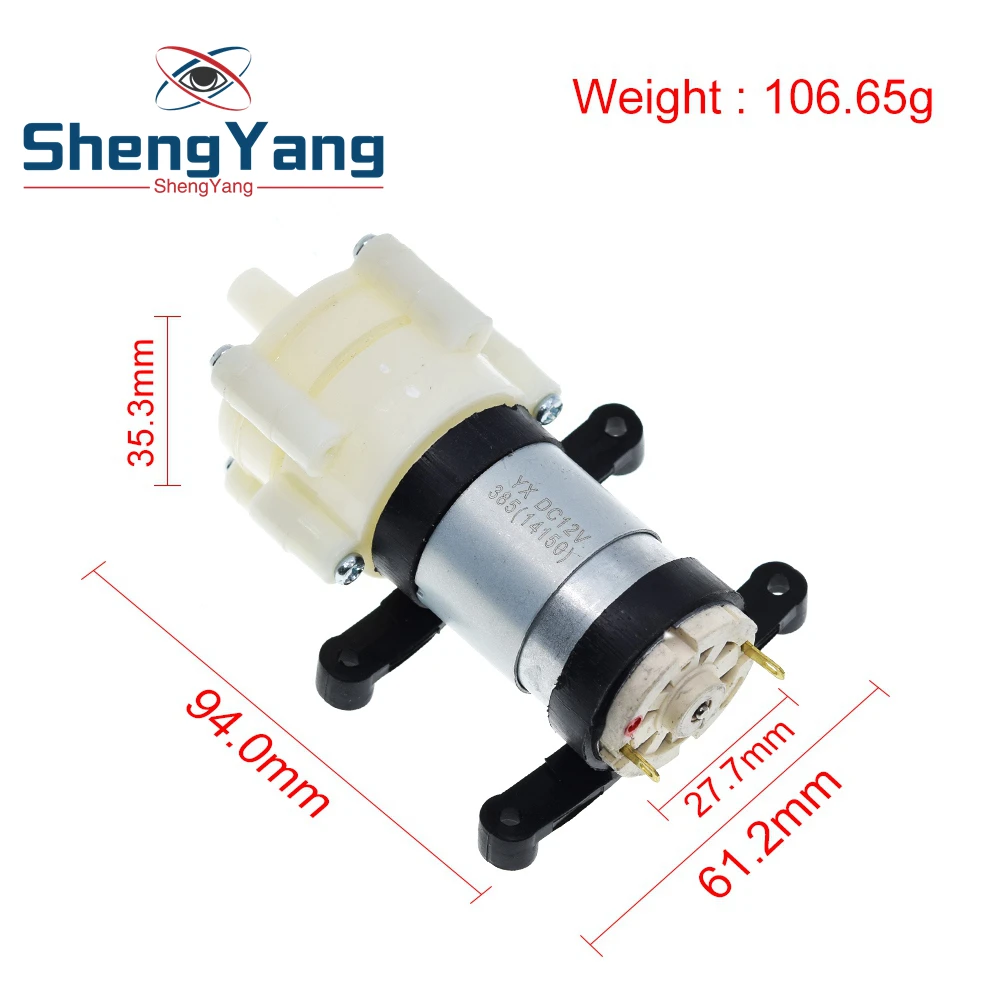 Круглый мембранный насос ShengYang R385 для аквариума 1 шт. DC6-12V водяной DC аксессуары
