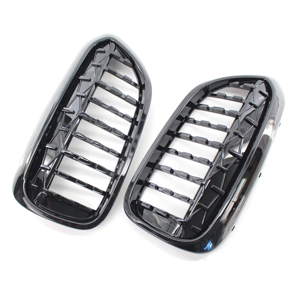 

1 Pair ABS Meteor design Kidney Front Grille Auto Racing Grille For BMW 5 Series G30 G38 2017-2019 Modified Racing Grills