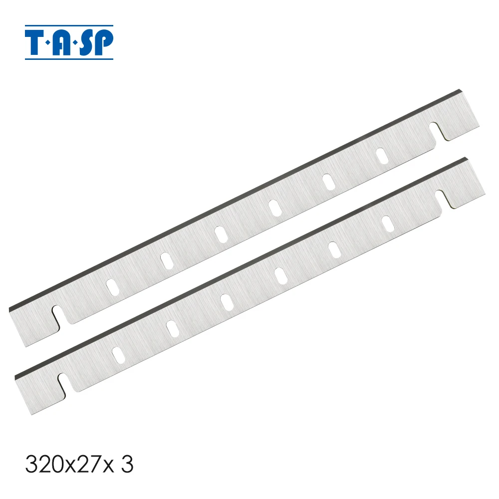 

TASP 2pcs 320x27x3mm 12-1/2" Thickness Planer Blade High Speed Steel HSS for Dewalt DW733 DW7332