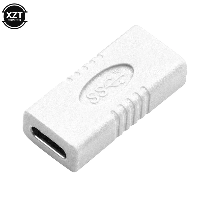 10Gbps USB Type C Adapter Female to Female Converter Portable USB-C Charge Data Sync USB 3.1 Extension Cable for Phone Tablet usb 3 1 type c adapter elbow converter usb c charge data sync extension usbc female to male typec connector for pc laptop tablet