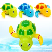 Милые морские животные Черепаха из мультфильма Классическая Детская водная игрушка Младенческая плавающая черепаха заводные на цепочке детские пляжные игрушки для ванной