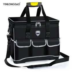 YINONGDAO – sac à outils multifonction 1680D, sac d'électricien en tissu Oxford, sac de rangement Anti chute étanche à plusieurs poches 