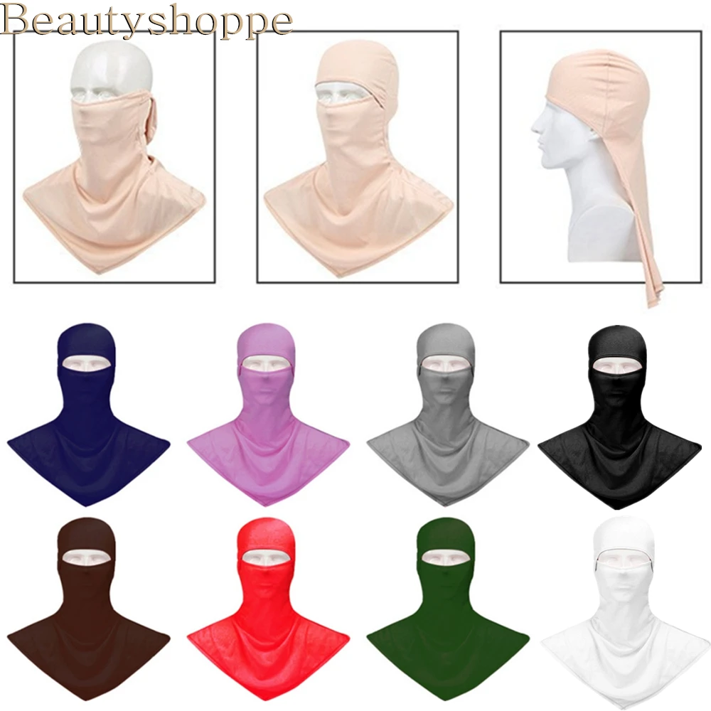 Мусульманская Кепка Niqab Burqa хиджаб Женская кепка головной убор с вуалью круглым