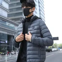 Плюс бархатный Электрический жилет унисекс USB электрическая нагревательная куртка с капюшоном Теплый зимний жилет для мужчин и женщин 30N18