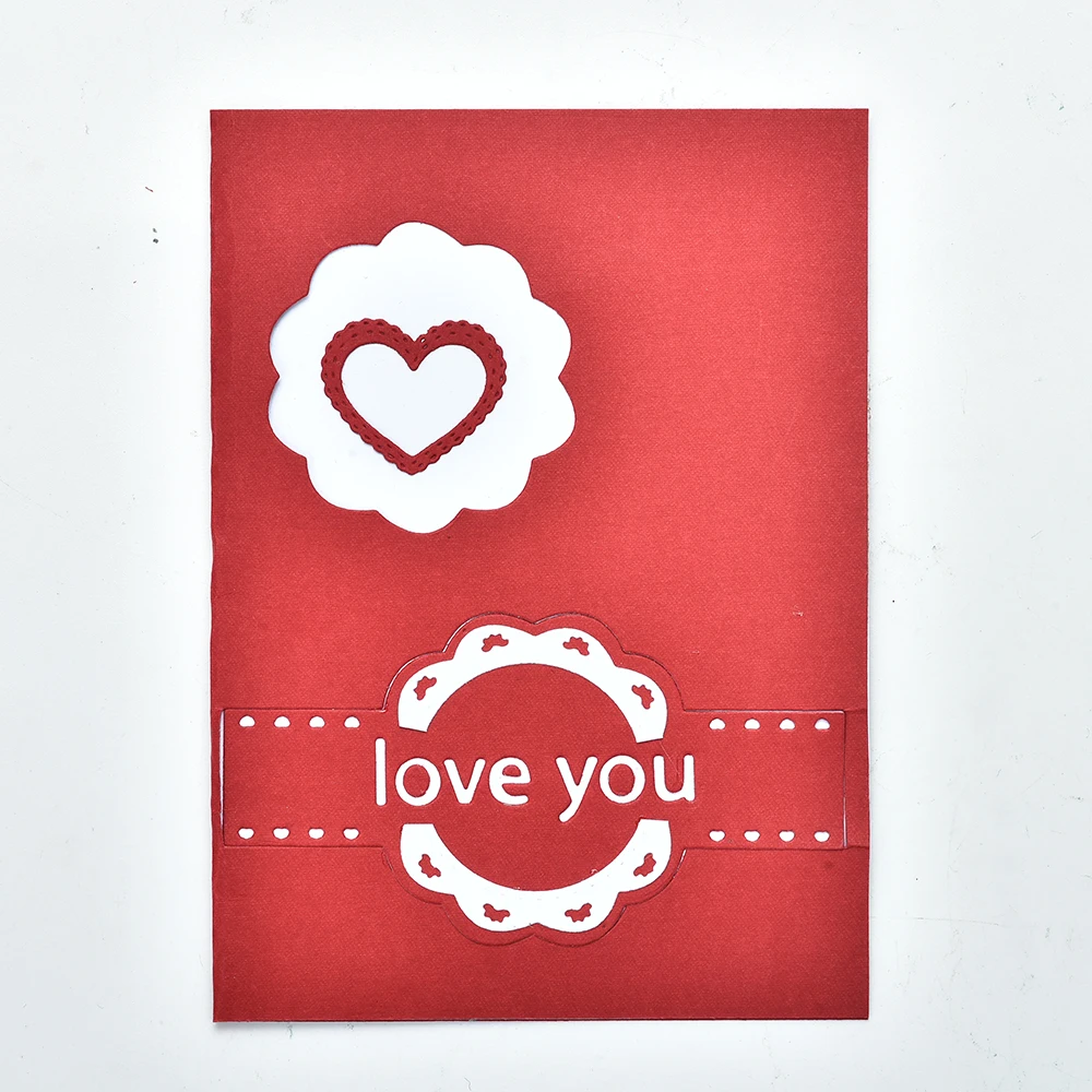 

YaMinSanNiO Flower Dies Border Metal Cutting Dies Scrapbooking Dies for Card Making DIY Embossing Cuts Stencil Craft New 2019