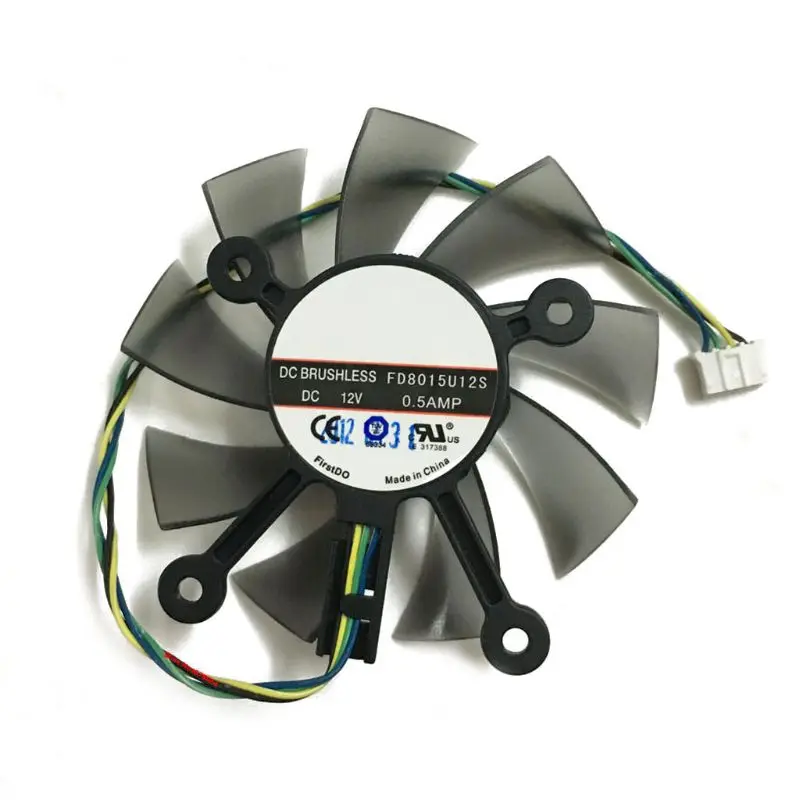 75MM FD8015U12S DC12V 0.5AMP 4PIN Cooler Fan For ASUS GTX 560 GTX550Ti HD7850 Graphics Video Card Cooling Fans | Компьютеры и офис