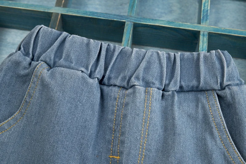 IENENS Boys Girls Jeans Solid Color Trousers Baby Toddler Straight Denim Pants Kids Children Cowboy Long Pants Bottoms Clothing