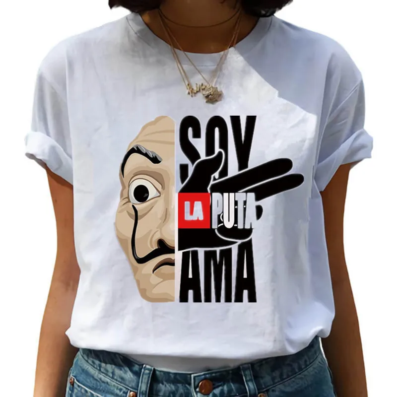 Футболка Maycaur The House of Paper женская футболка La Casa De Papel забавный Топ модная одежда
