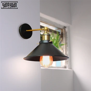 

Vintage Wall Lamp Warehouse Loft Nordic Retro Industry Iron Wall Lamps Vintage Decorative Led Wall Light Wall Candlle Lights Bar