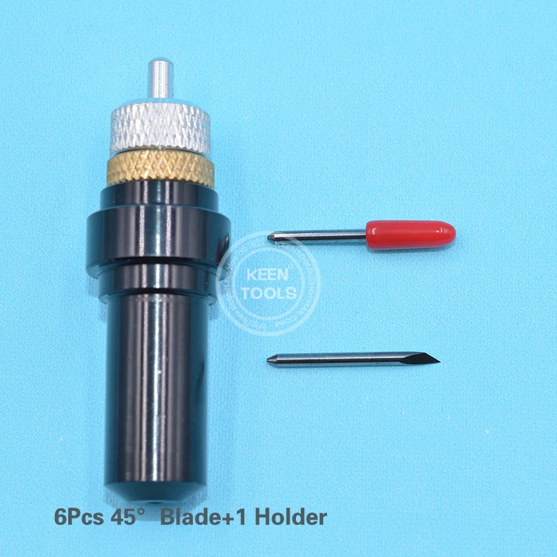45D-holder 1 шт. держатель лезвия Summa+ 6 шт. 30 45 60 градусов Summa вольфрамовый режущий плоттер лезвия виниловый нож - Длина режущей кромки: 45D-holder