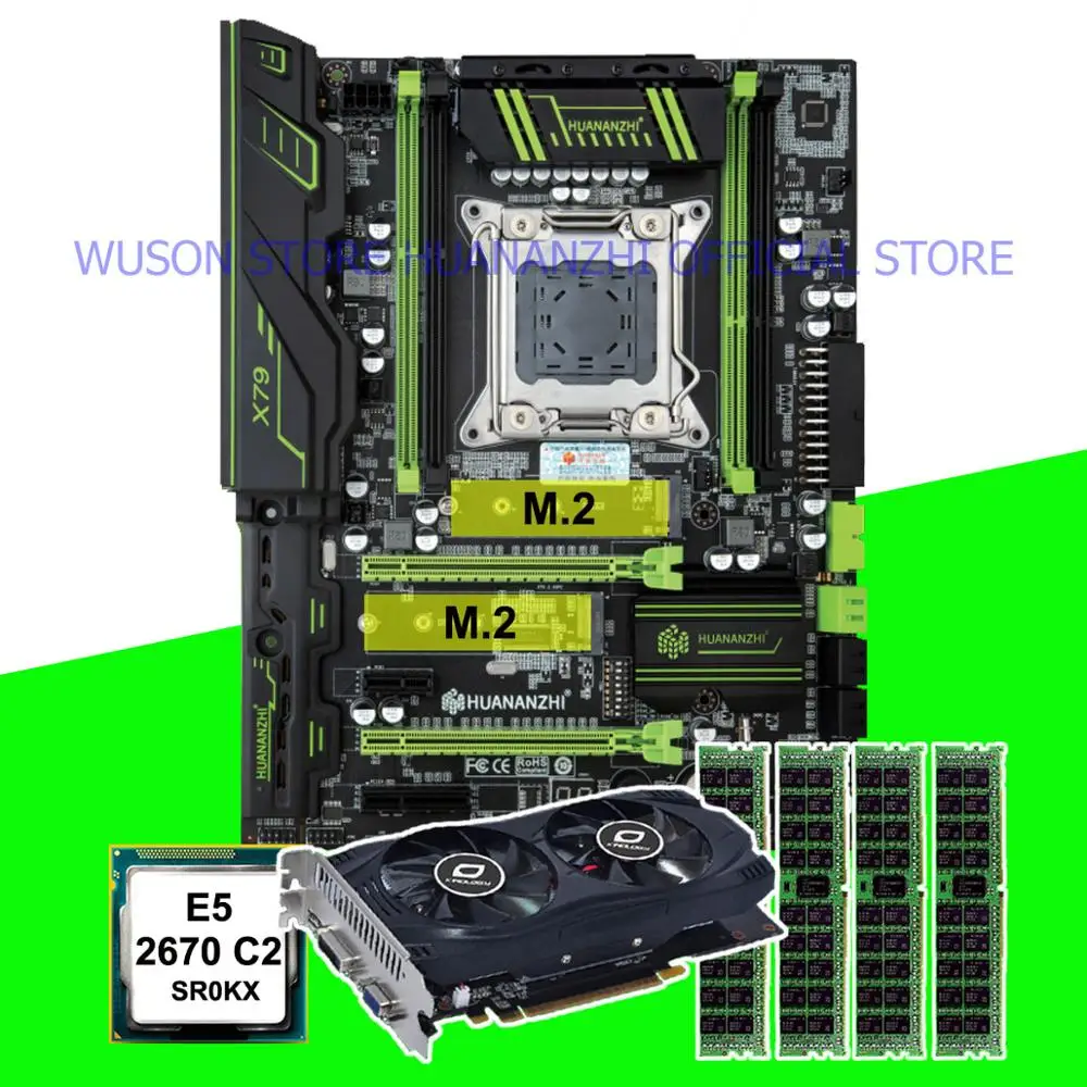 Игровая супер материнская плата HUANANZHI X79 комбинированная двойная