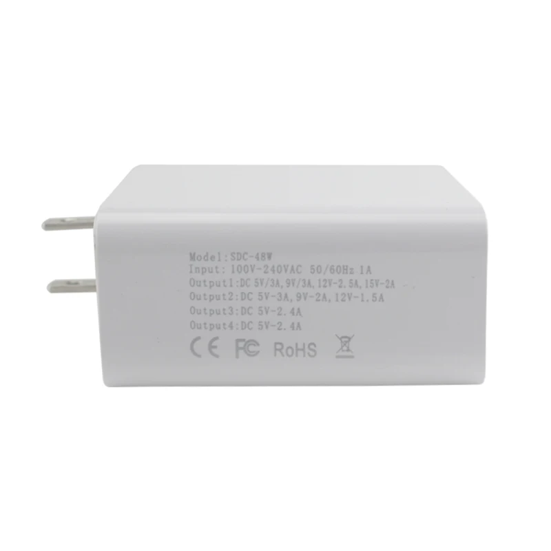 AIFFECT Универсальное зарядное устройство 48 Вт с 4 портами USB быстрая зарядка 3,0 умное быстрое зарядное устройство для мобильного телефона EU штекер для iphone ipad samsung
