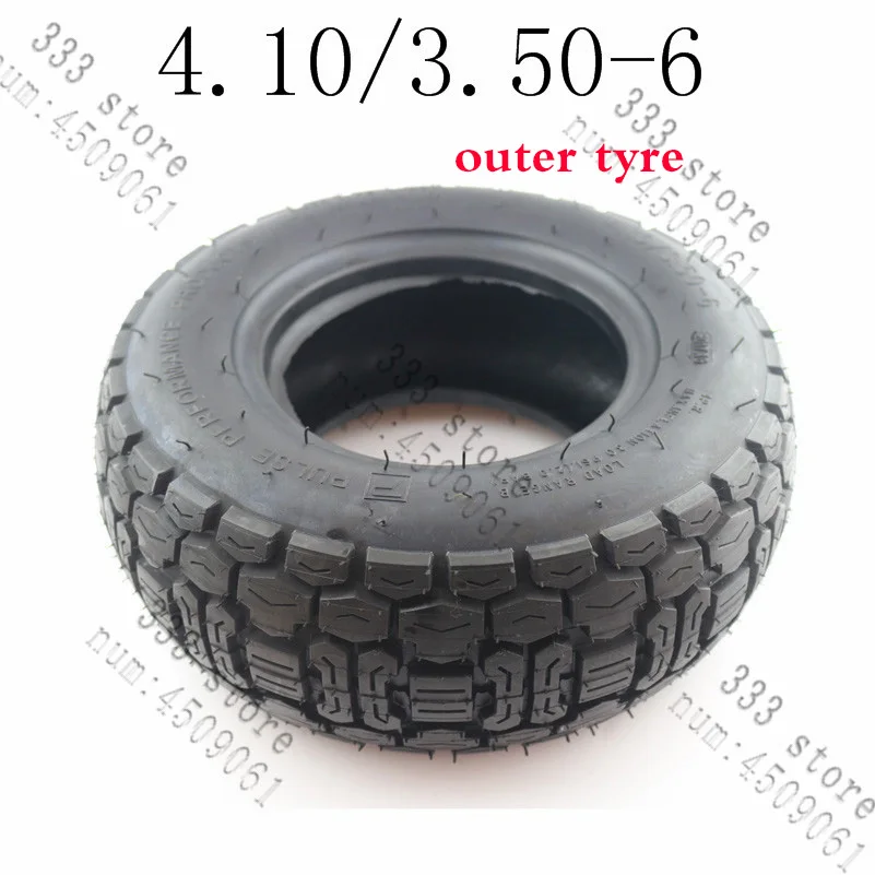 outer tyre 4,10/3,50-6 шины внутренняя труба шины ATV хороший скутер шины " газонокосилка/снег и грязь шины бренд шины для 6*3,25 обод колеса - Цвет: outer tyre