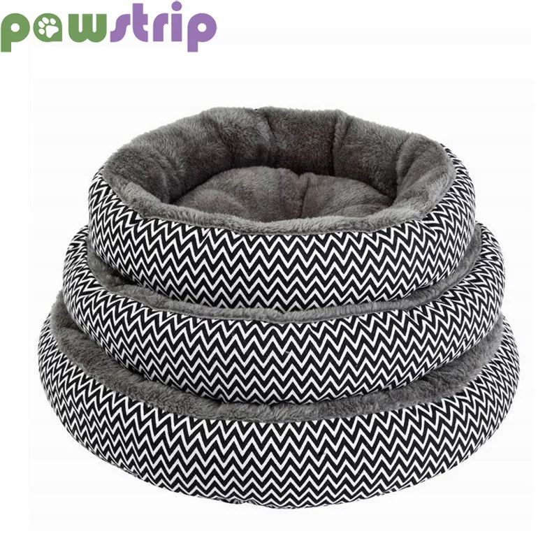 cheap Soft Fleece Dog Bed Round Cat Bed Winter Warm Puppy Kennel Chihuahua Yorkshire Dog Beds House Pets Sofa For Cats Dogs cama perro