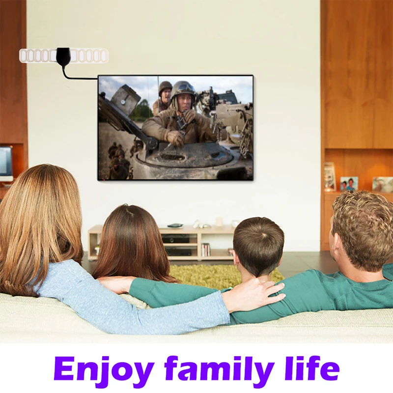 1080P Indoor HD Digital TV Antenna universal DVB-T VHF UHF ATSC Signal Receiver HDTV Transparent Antena TV Aerial 25mile Quality