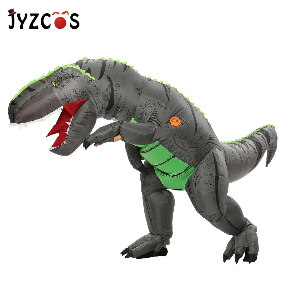 JYZCOS надувной T-REX костюм динозавра Косплей костюмы на Хэллоуин для женщин мужчин детей Disfraces взрослых