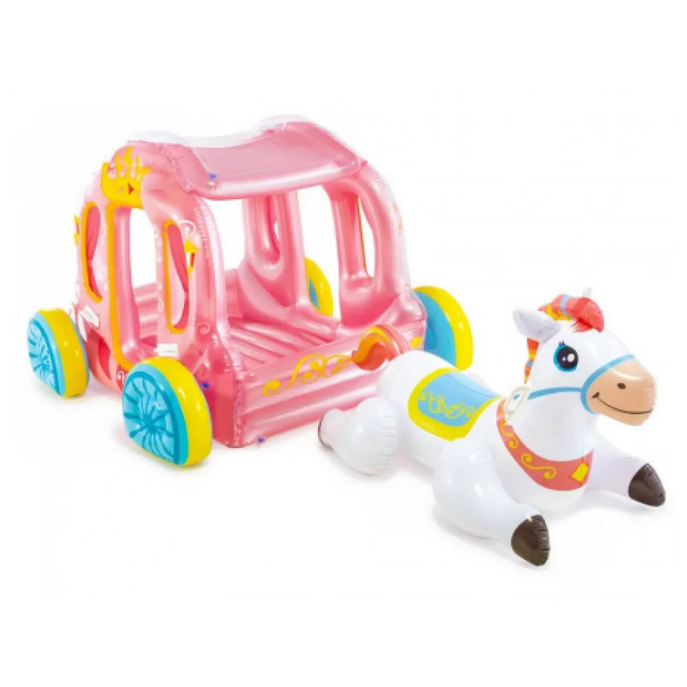 Игровой надувной центр Карета Принцессы 145х135х104см Intex 56514