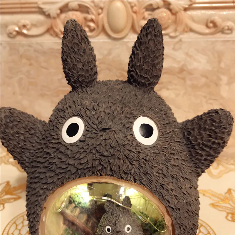 Brinquedo do Bebê Presente de Natal Decoração do Quarto Luz da Noite Luz do Jardim de Infância Desenhos Animados Vizinho Totoro Resina Criança Led Meu 6 Luzes noturnas