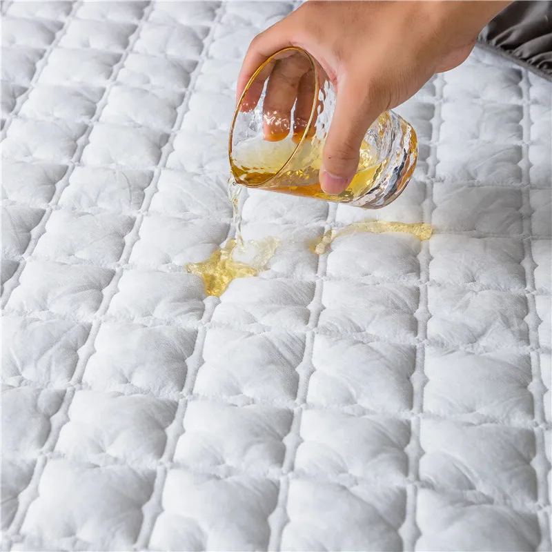 Waterproof Bed Mattresses Cover Washable Bed Cover Multicolor Thickened Waterproof Mattress Protector Flat Mattress Cover Mattress Covers Grippers Aliexpress