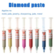 8Pcs Diamant Polieren Läppen Pasten Verbindung Spritzen Set 0,5-10 Mikron Werkzeuge
