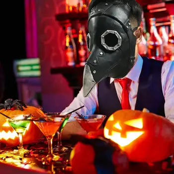 

Halloween Steampunk Punk Mask Plague Doctor Bird Long Nose Beak Cosplay Mask Halloween Costume Props Adult Facial Masks